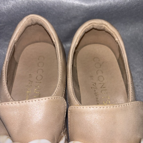 COCONUTS by Matisse Bess Platform Loafers Brown Chainlink Fringe Women's Size 8M - Picture 9 of 16